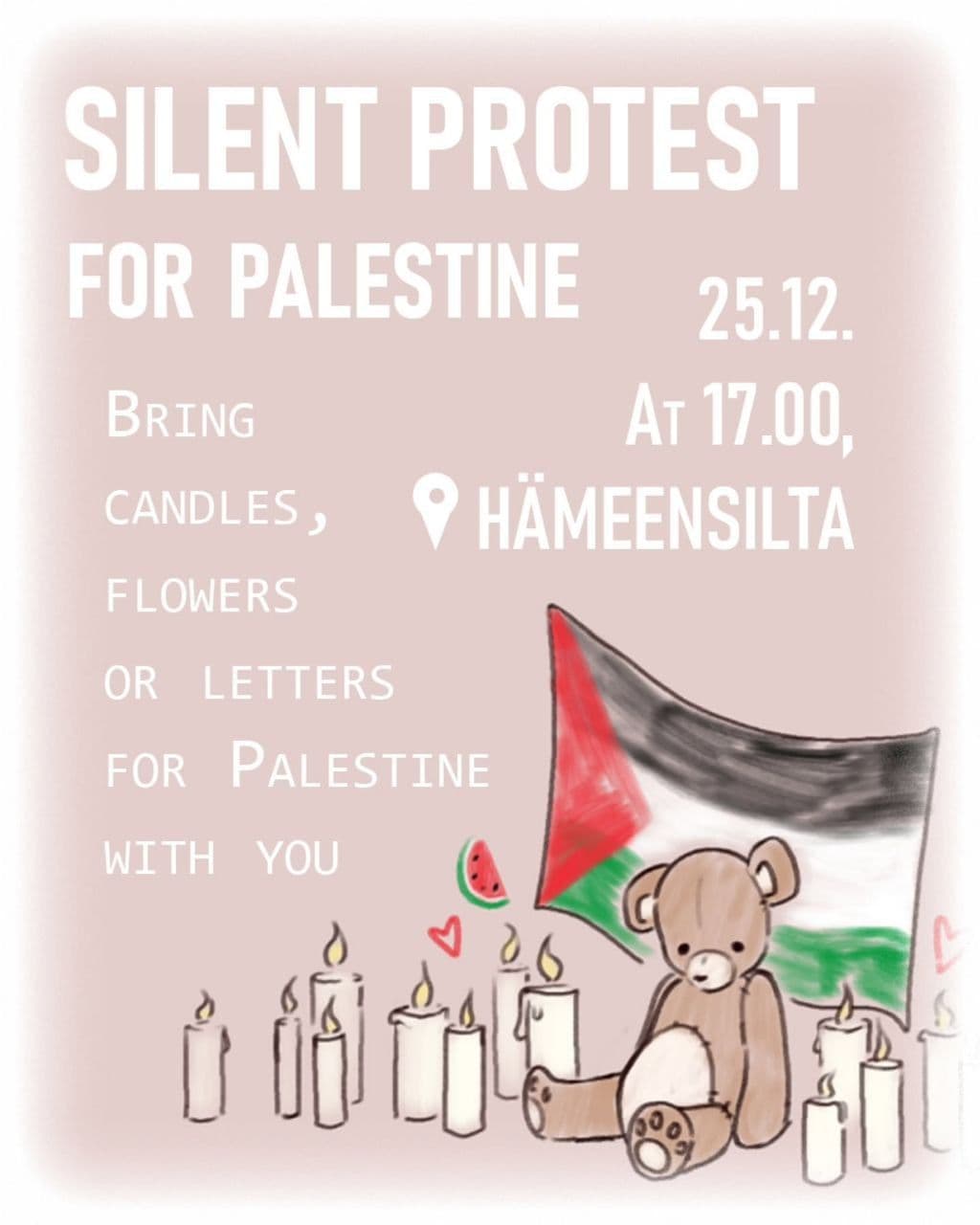 SILENT PROTEST FOR PALESTINE