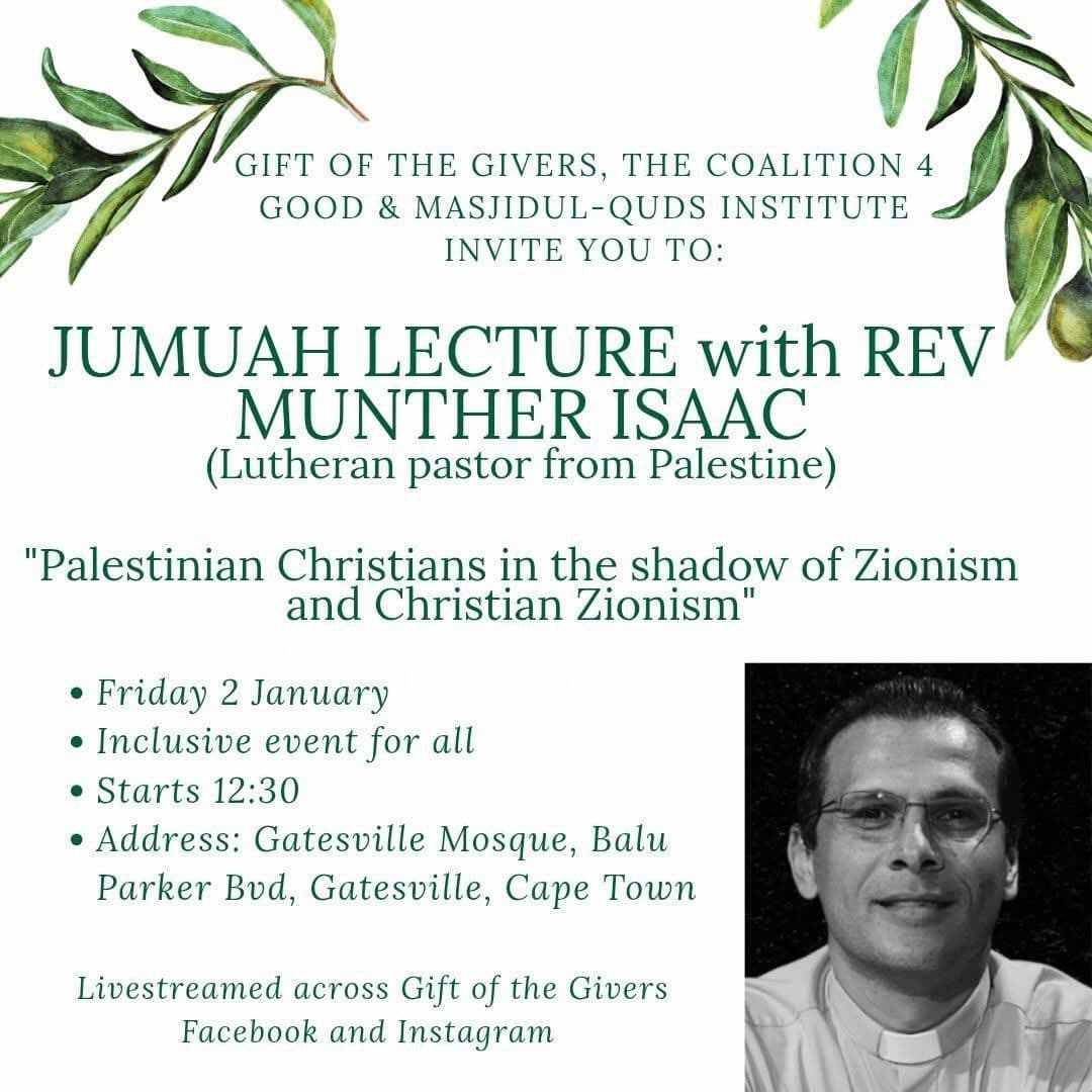 JUMUAH LECTURE with REV MUNTHER ISAAC