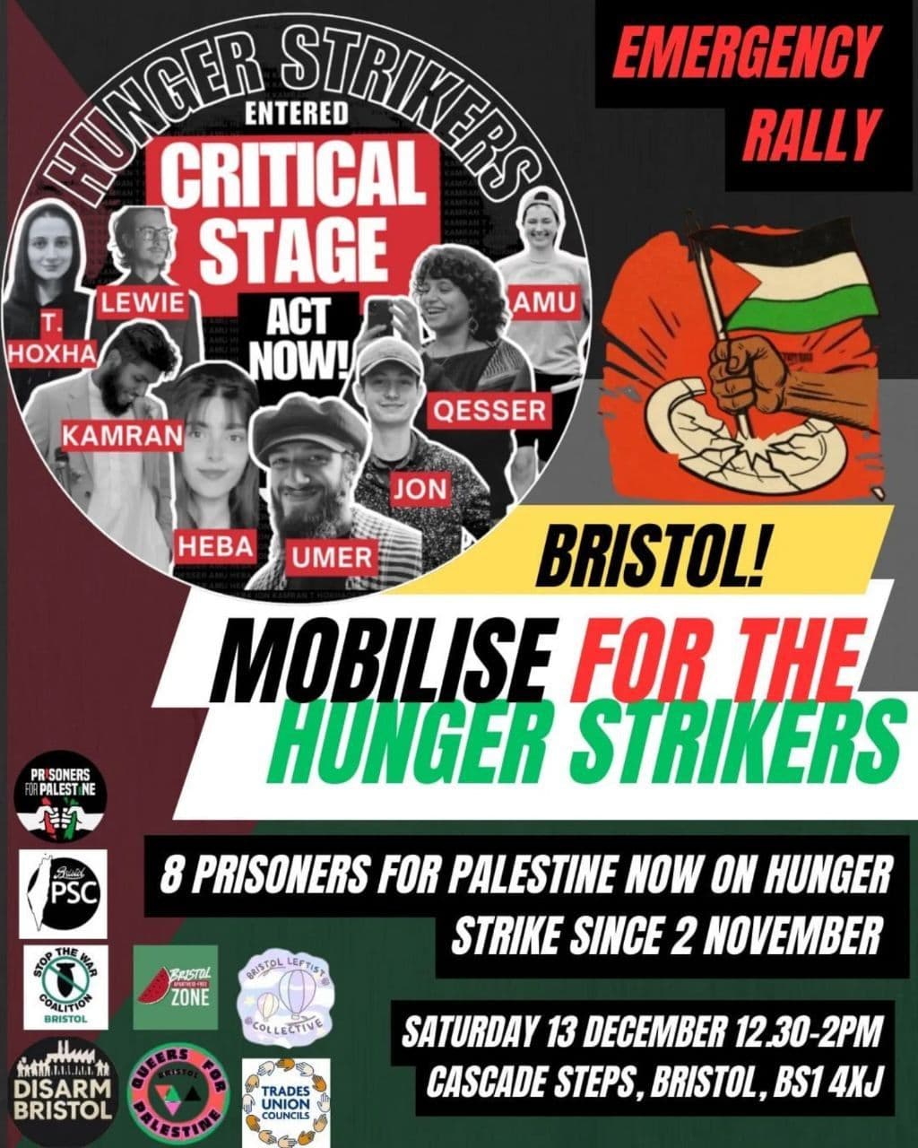 MOBILISE FOR THE HUNGER STRIKERS
