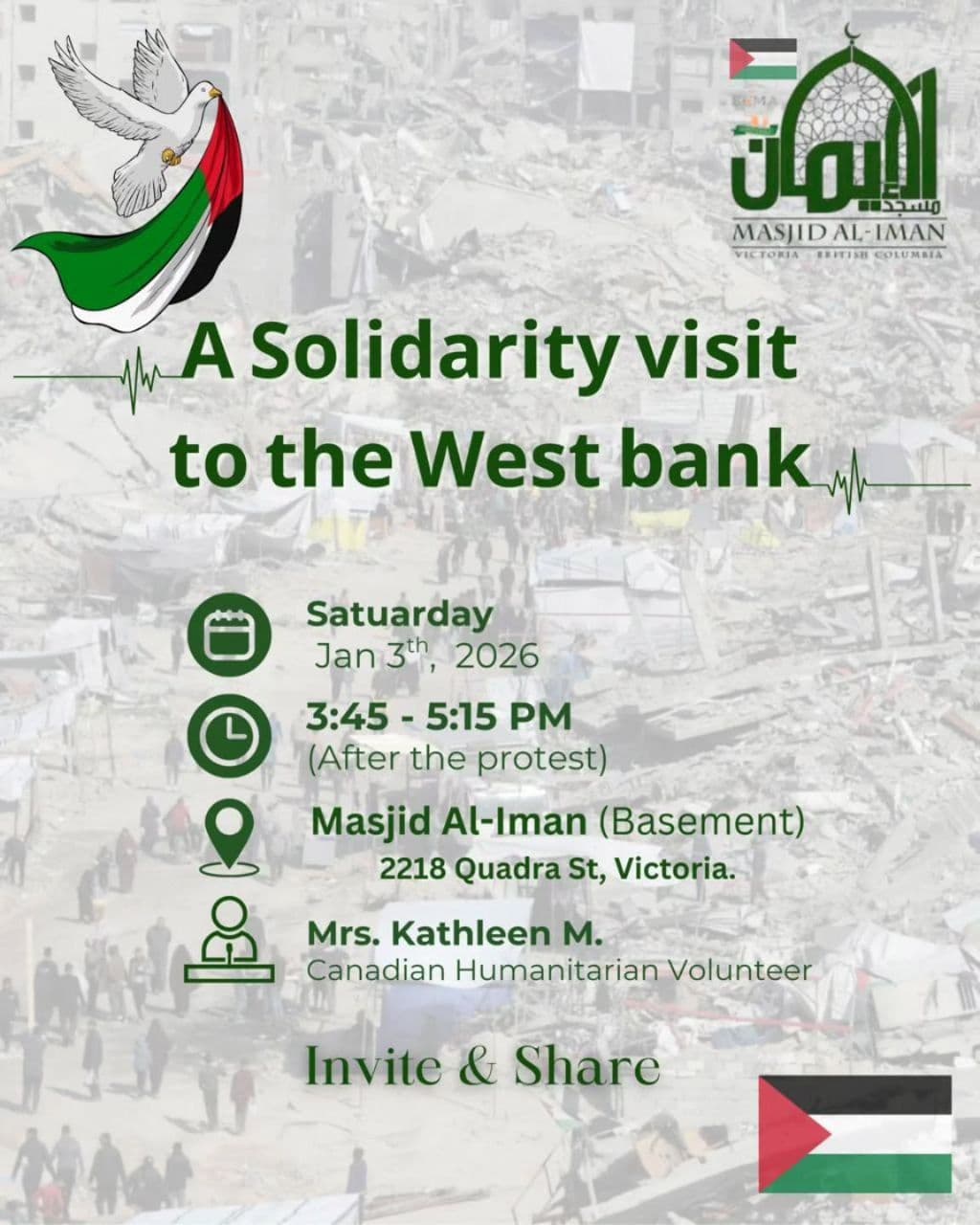 A Solidarity visit to the West bank