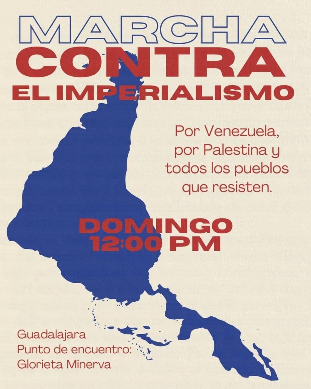 MARCHA CONTRA EL IMPERIALISMO