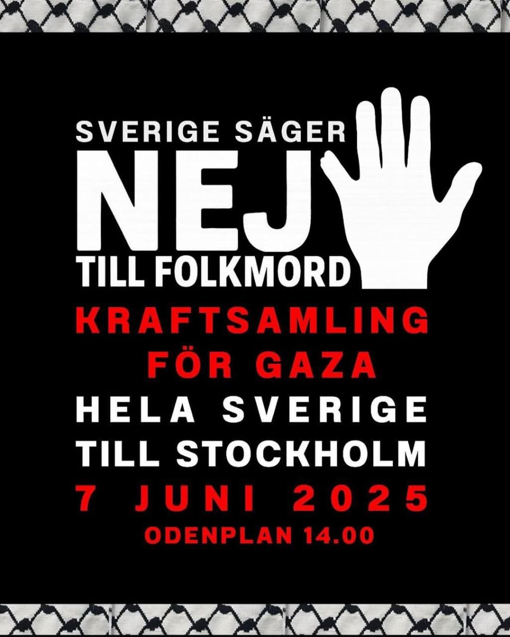 KRAFTSAMLING FÖR GAZA