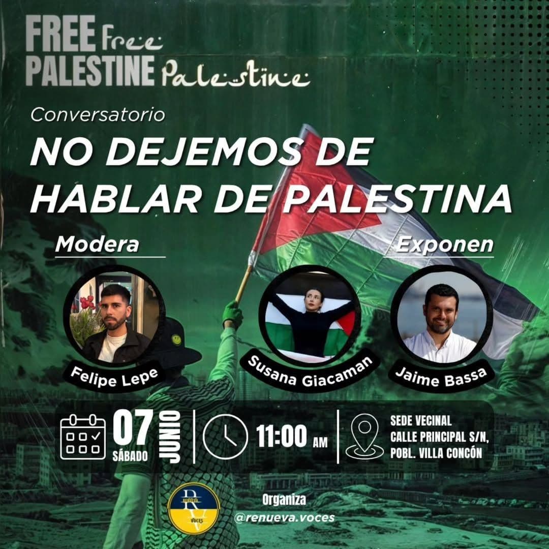 NO DEJEMOS DE HABLAR DE PALESTINA