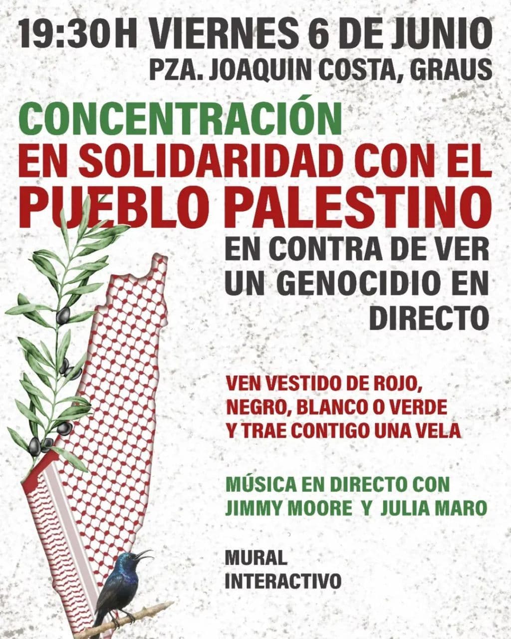 CONCENTRACIÓN EN SOLIDARIDAD CON EL PUEBLO PALESTINO