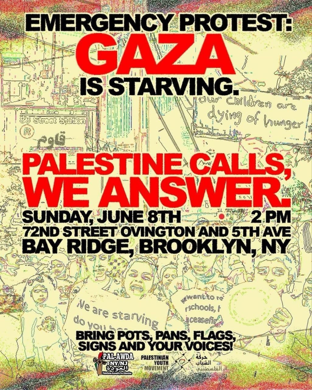 EMERGENCY PROTEST: GAZA IS STARVING