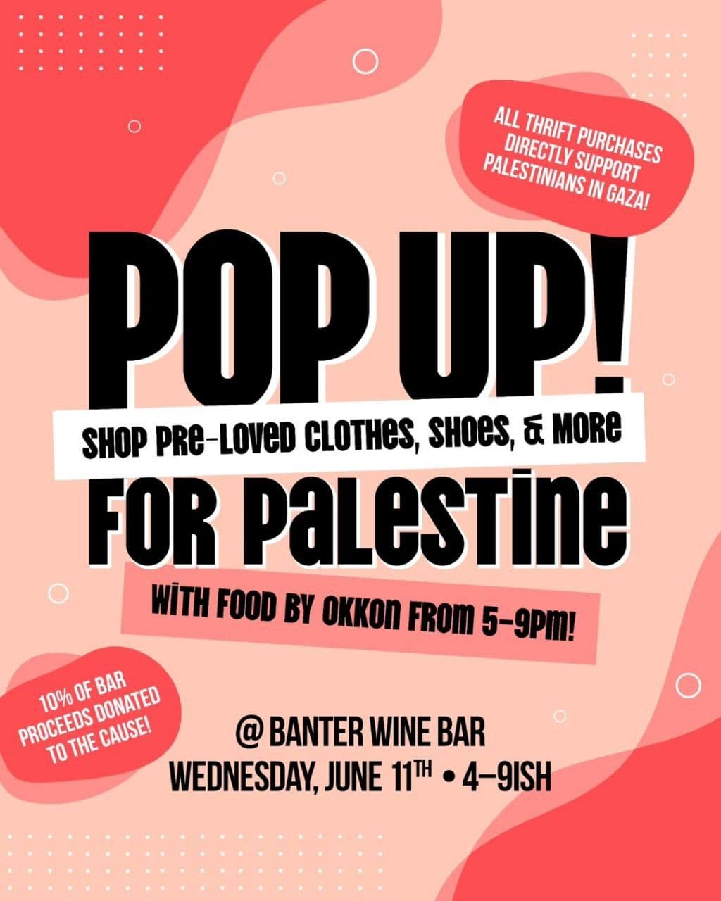 POP-UP THRIFT FOR PALESTINE! 