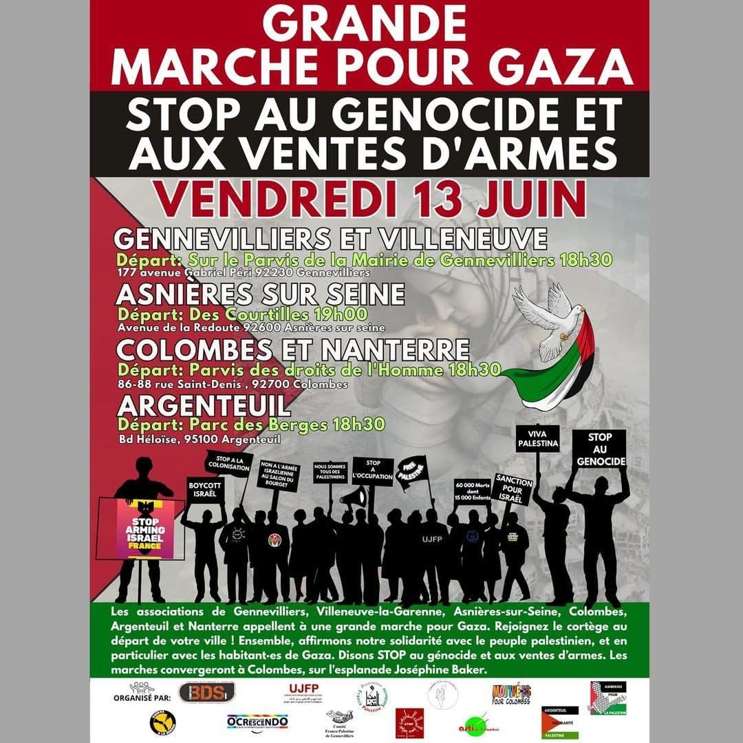 GRANDE MARCHE POUR GAZA (ARGENTEUIL)