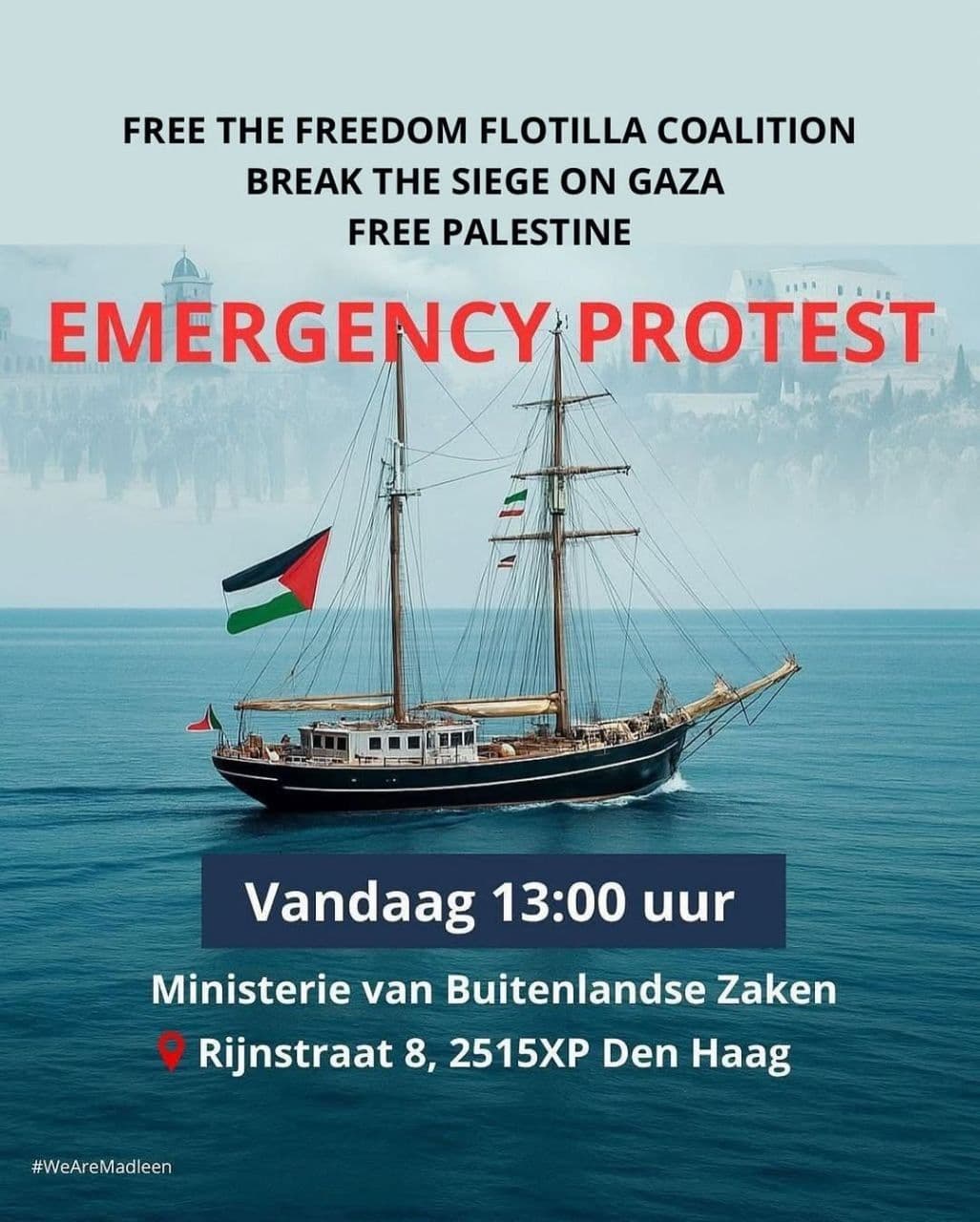 protest for Madleen 