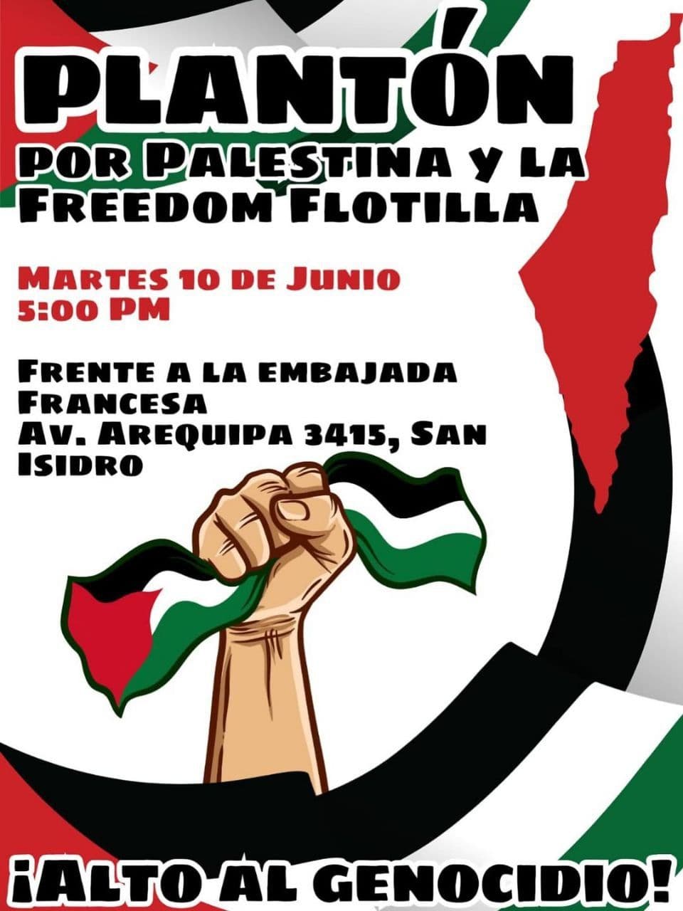 PLANTÓN POR PALESTINA Y LA FREEDOM FLOTILLA