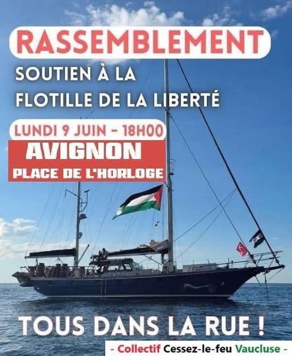 SOUTIEN À LA FLOTILLE DE LA LIBERTÉ