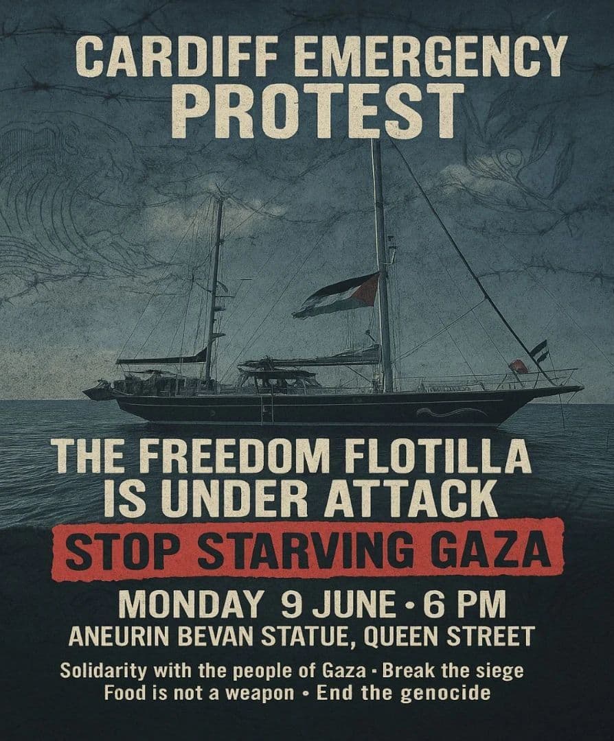 CARDIFF EMERGENCY PROTEST