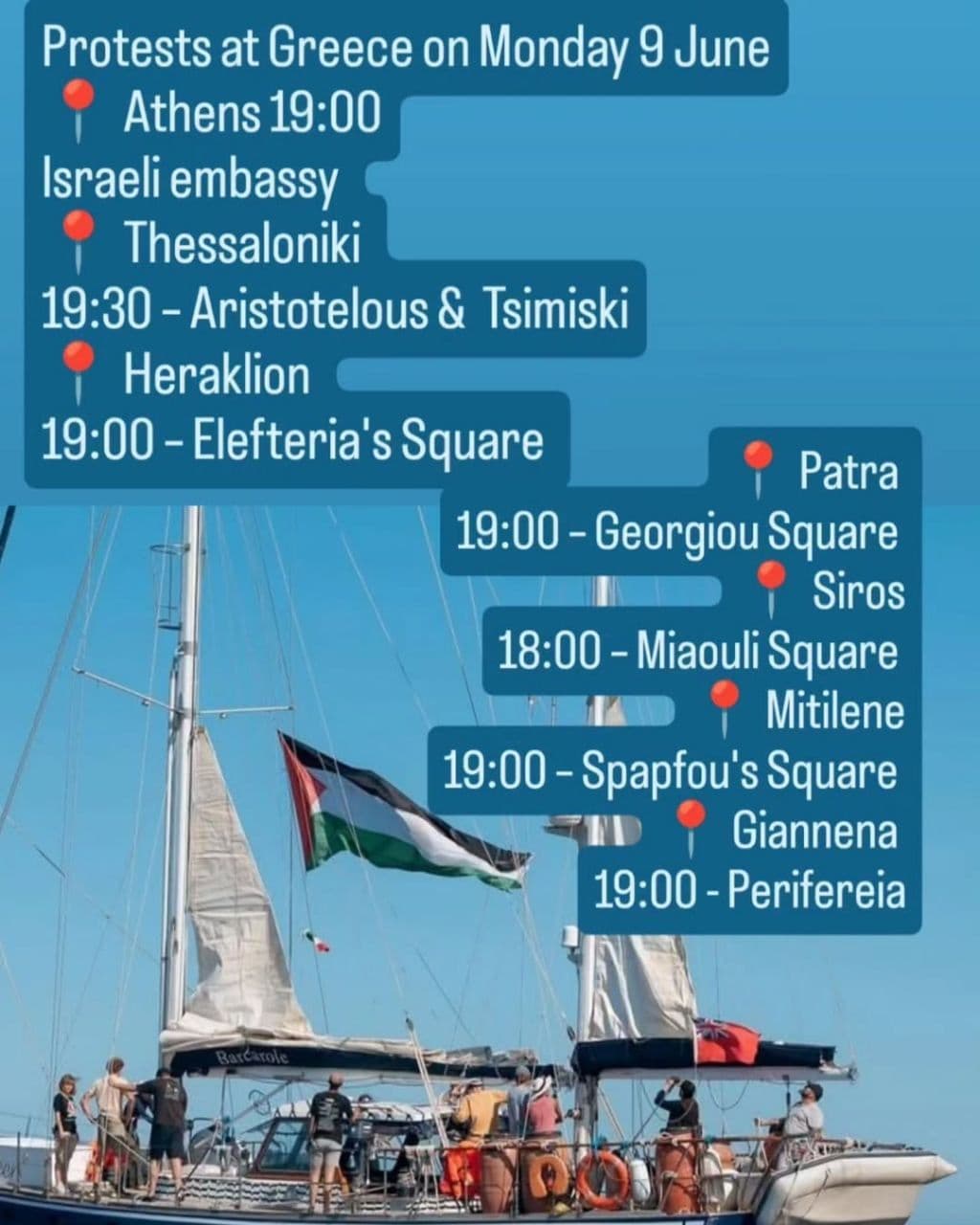 Protests at Greece (Heraklion)