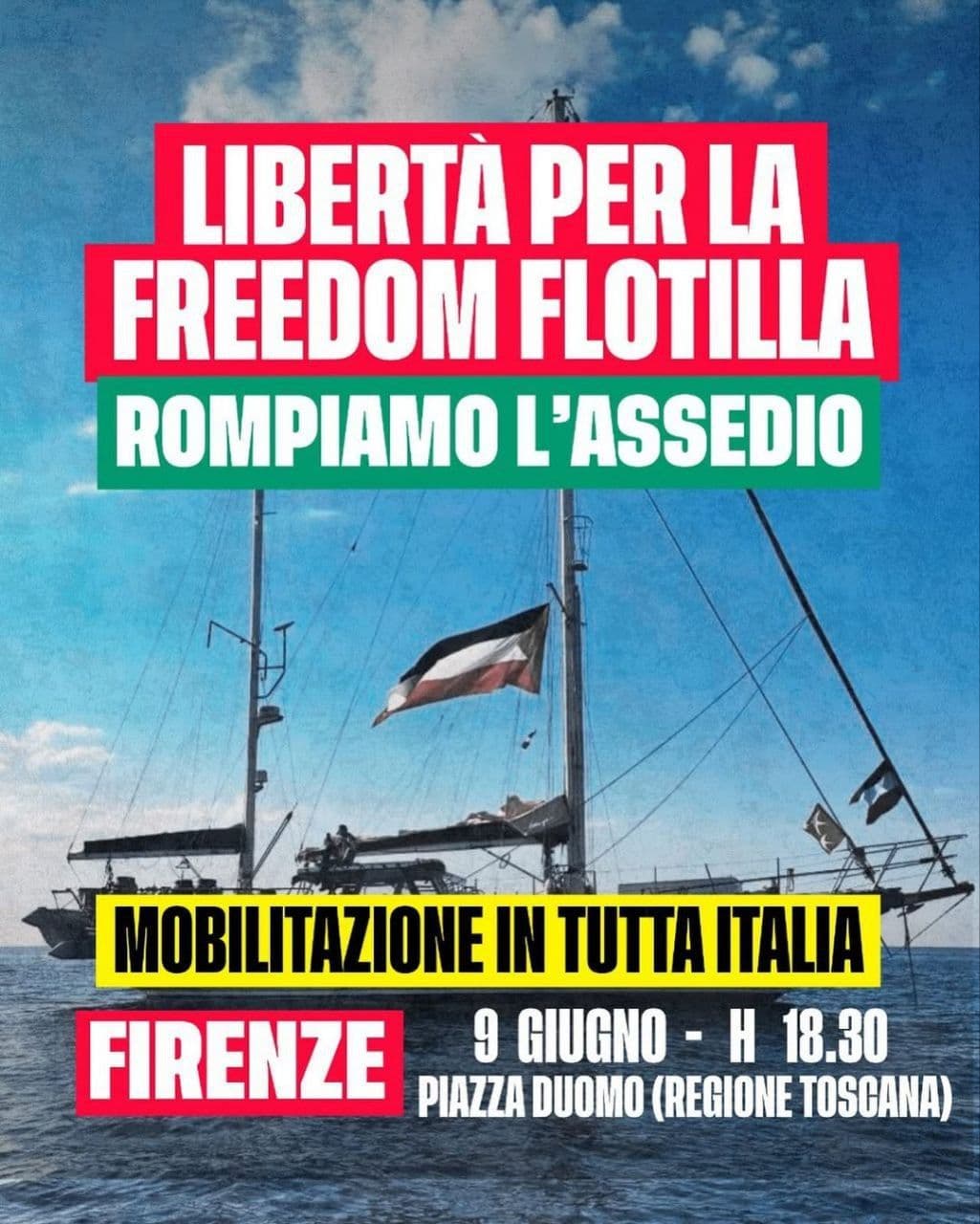 LIBERTA PER LA FREEDOM FLOTILLA (Florence)