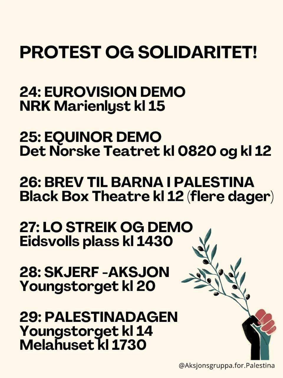 PROTEST OG SOLIDARITET / Det Norske Teatret