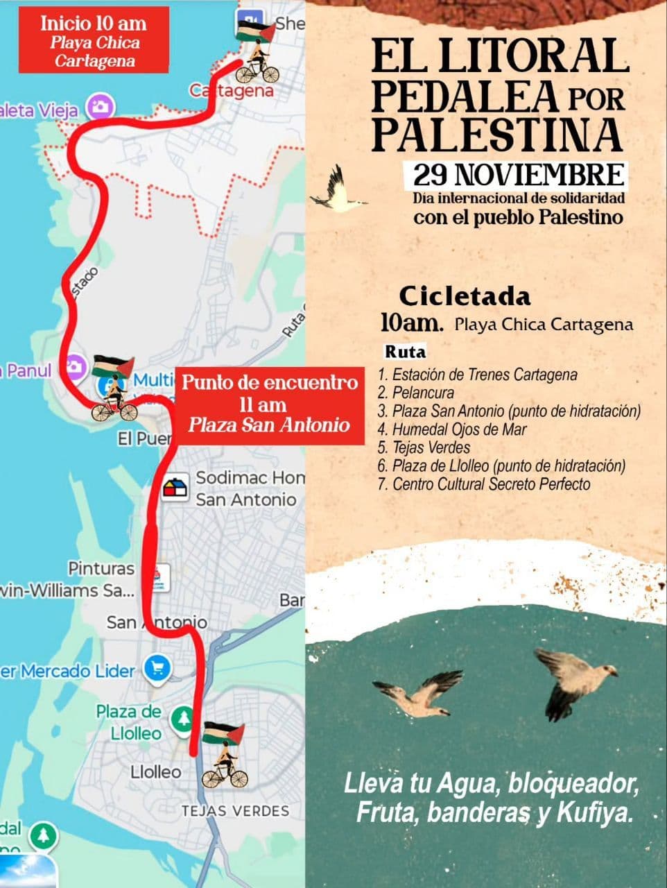 EL LITORAL PEDALEA POR PALESTINA
