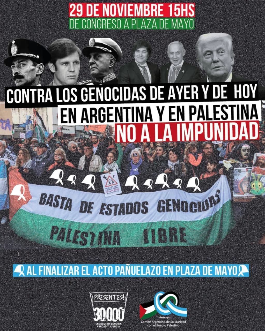 CONTRA LOS GENOCIDAS DE AYER Y DE HOY