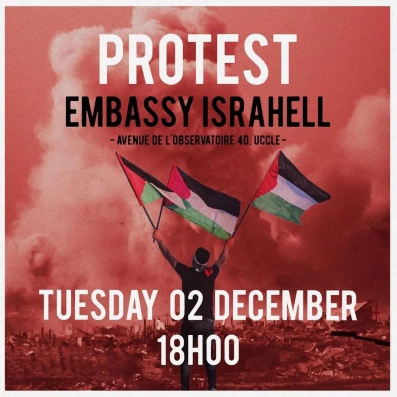 PROTEST EMBASSY ISRAHELL