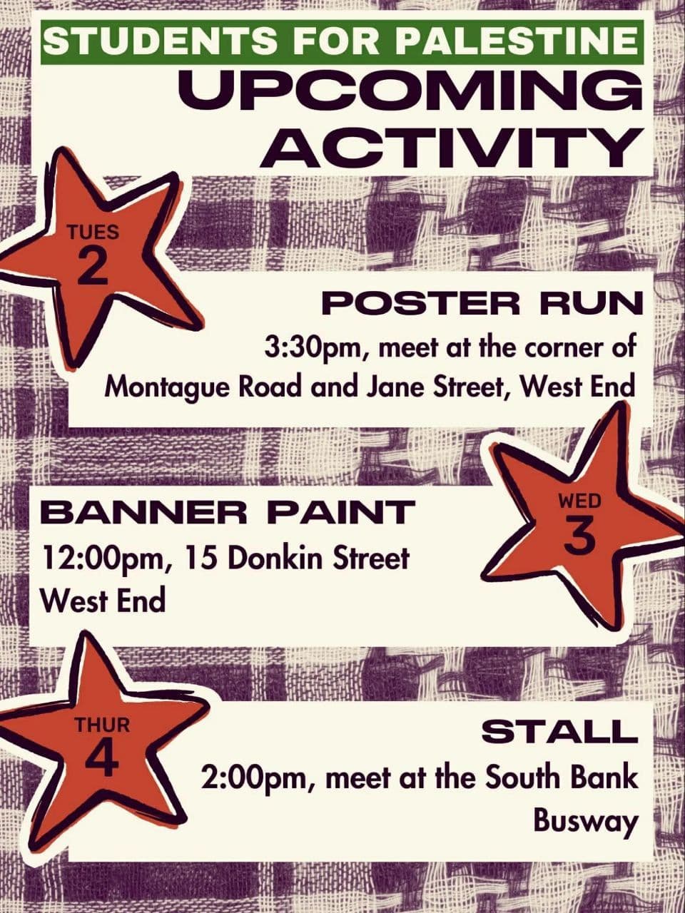 STUDENTS FOR PALESTINE / 2 December