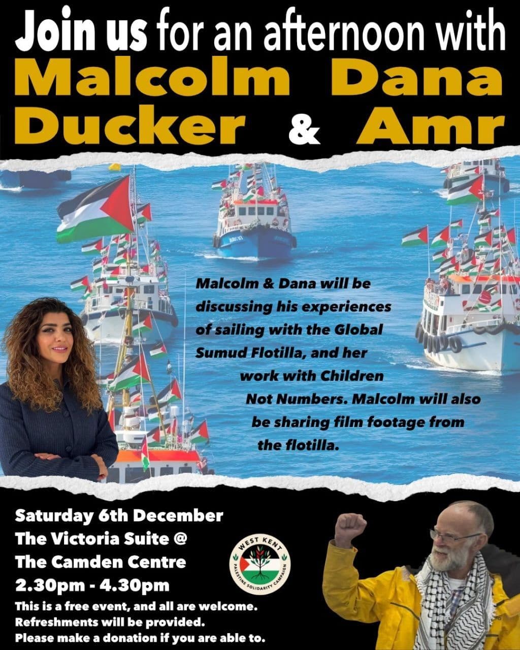 Join us for an afternoon with Malcolm Dana Ducker & Amr