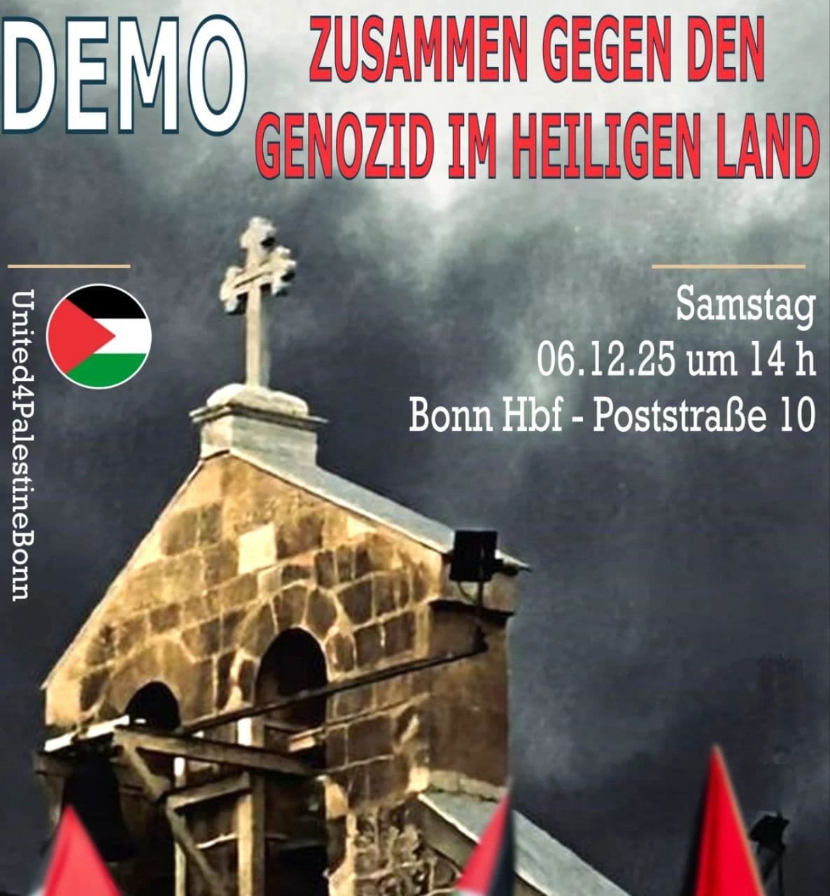 ZUSAMMEN GEGEN DEN GENOZID IM HEILIGEN LAND