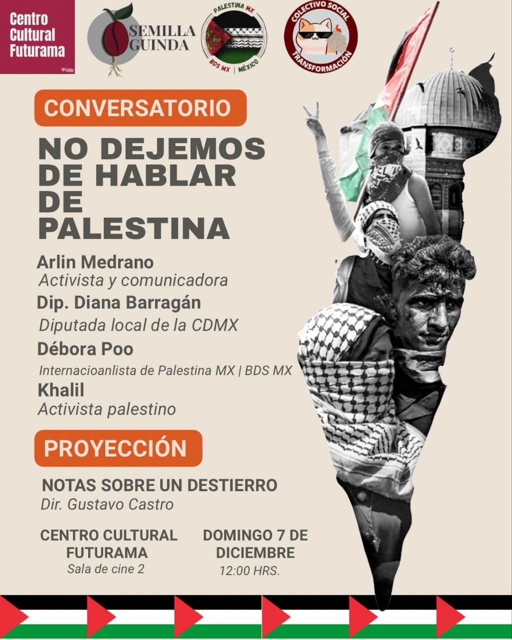 NO DEJEMOS DE HABLAR DE PALESTINA