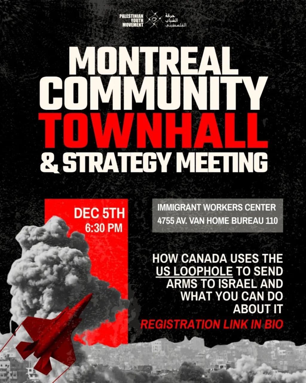 MONTREAL COMMUNITY TOWNHALL & STRATEGY MEETING
