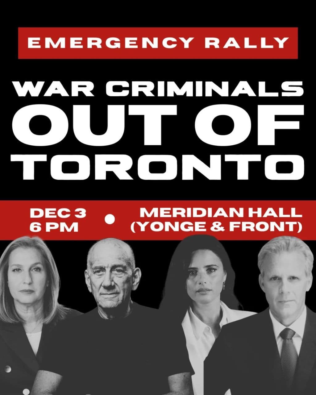 WAR CRIMINALS OUT OF TORONTO
