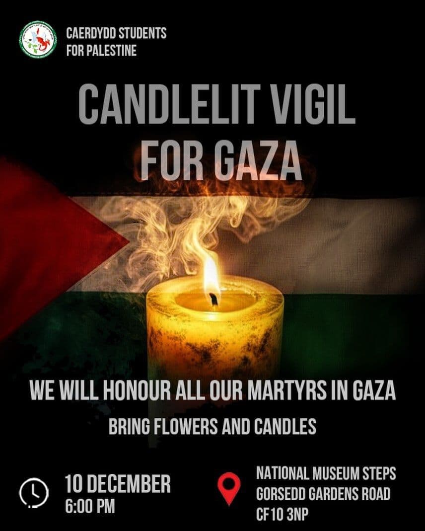 CANDLELIT VIGIL FOR GAZA