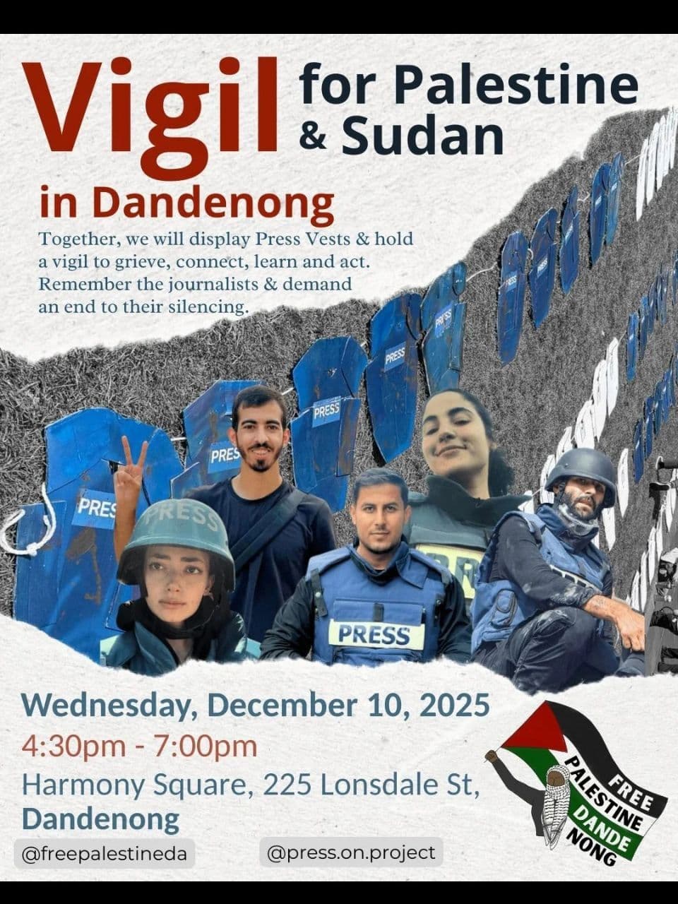 Vigil for Palestine & Sudan