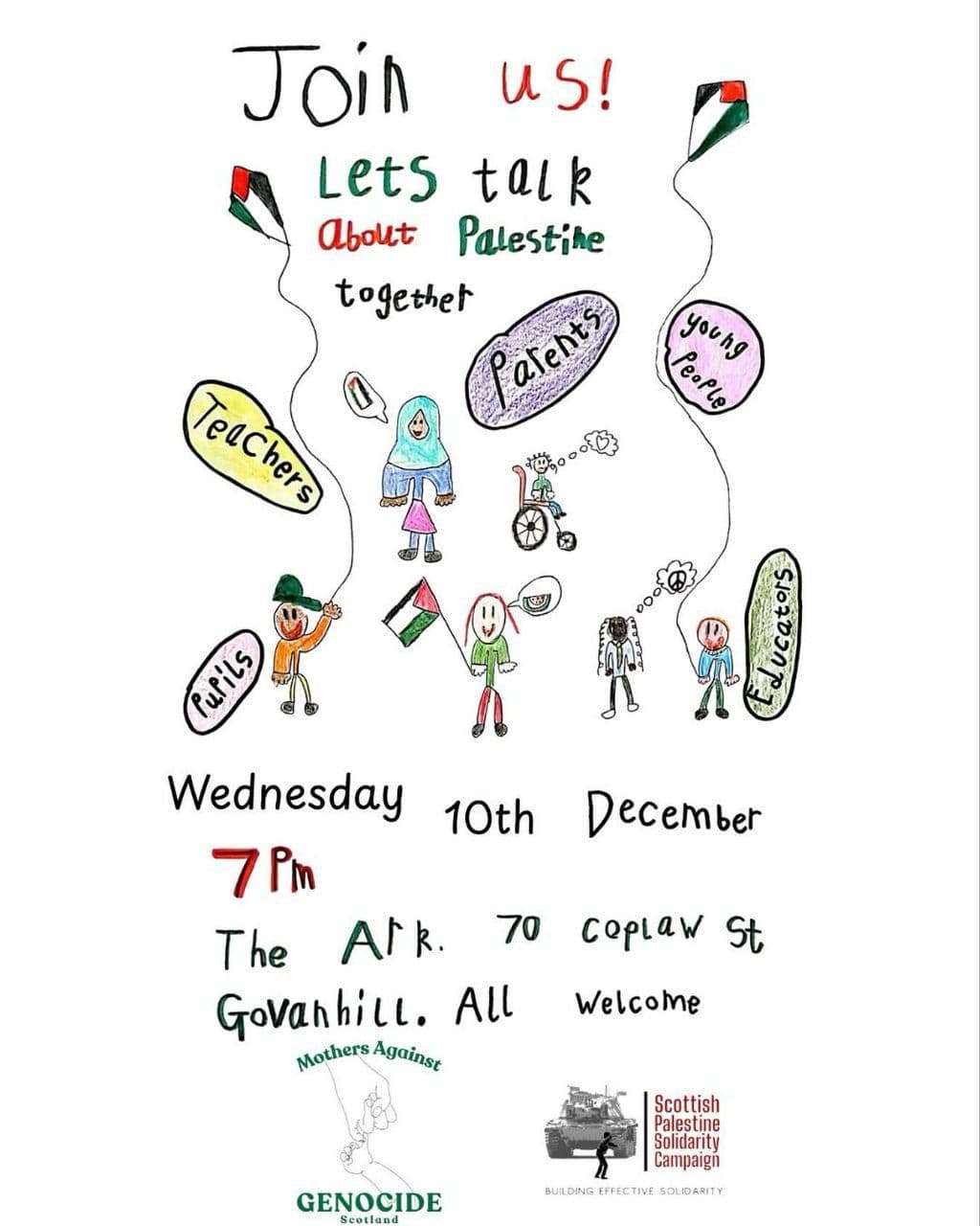 Join US! Lets talk About Palestine together