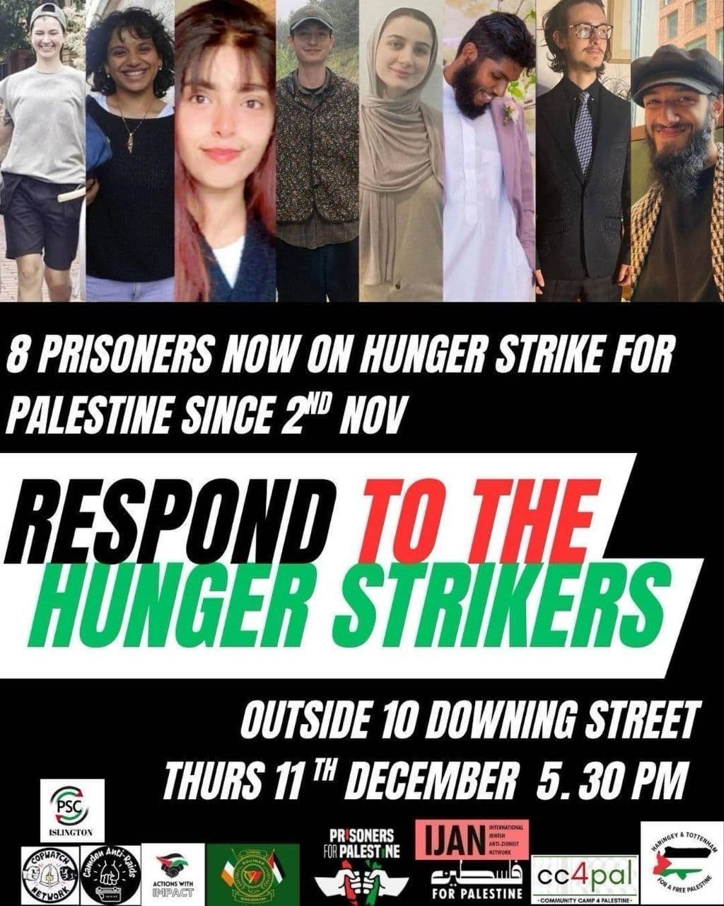 RESPOND TO THE HUNGER STRIKERS