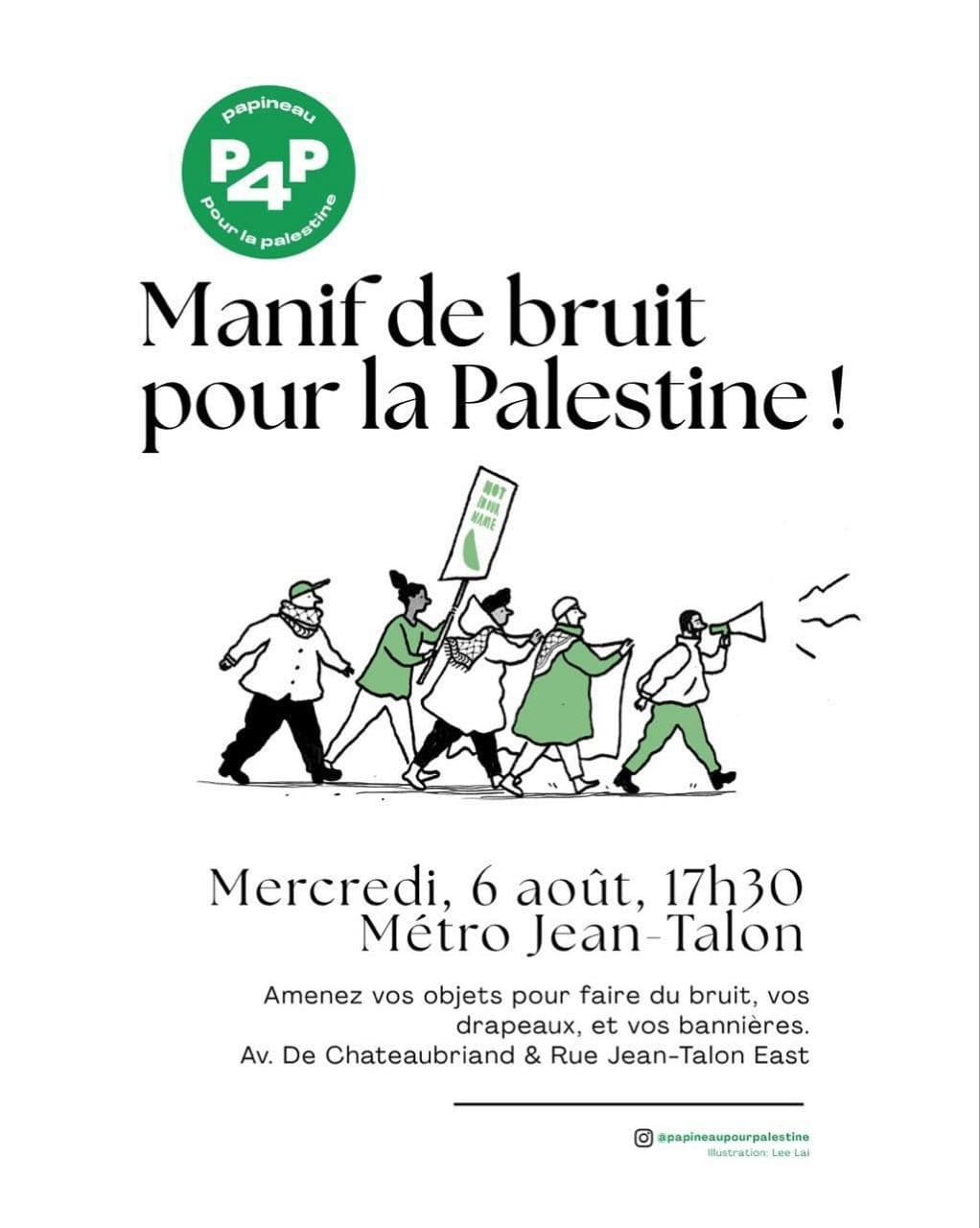 Manif de bruit pour la Palestine!