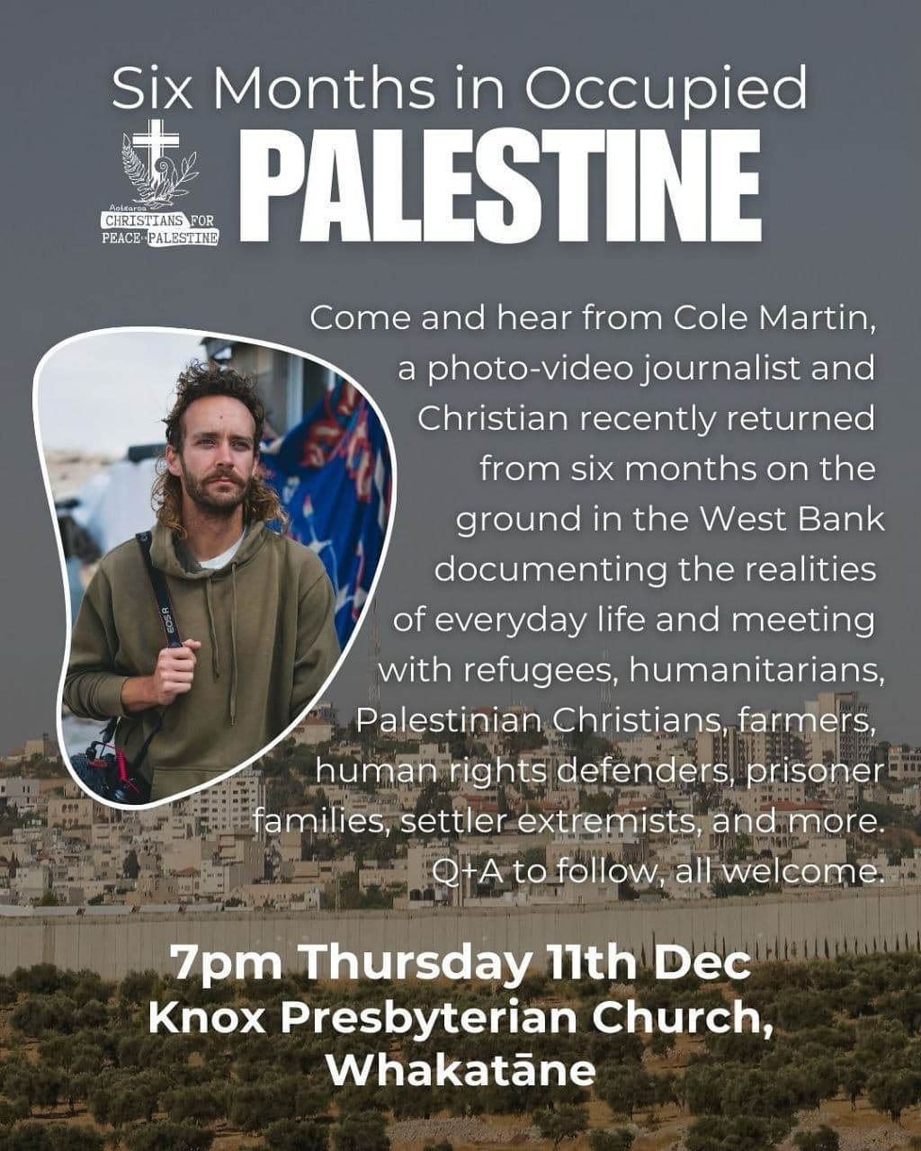 Six Months in Occupied PALESTINE