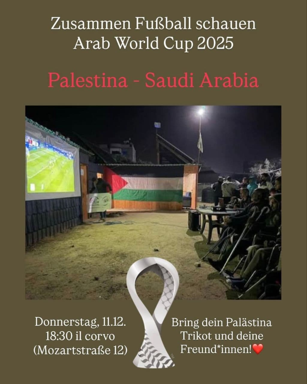 Zusammen Fußball schauen Arab World Cup 2025