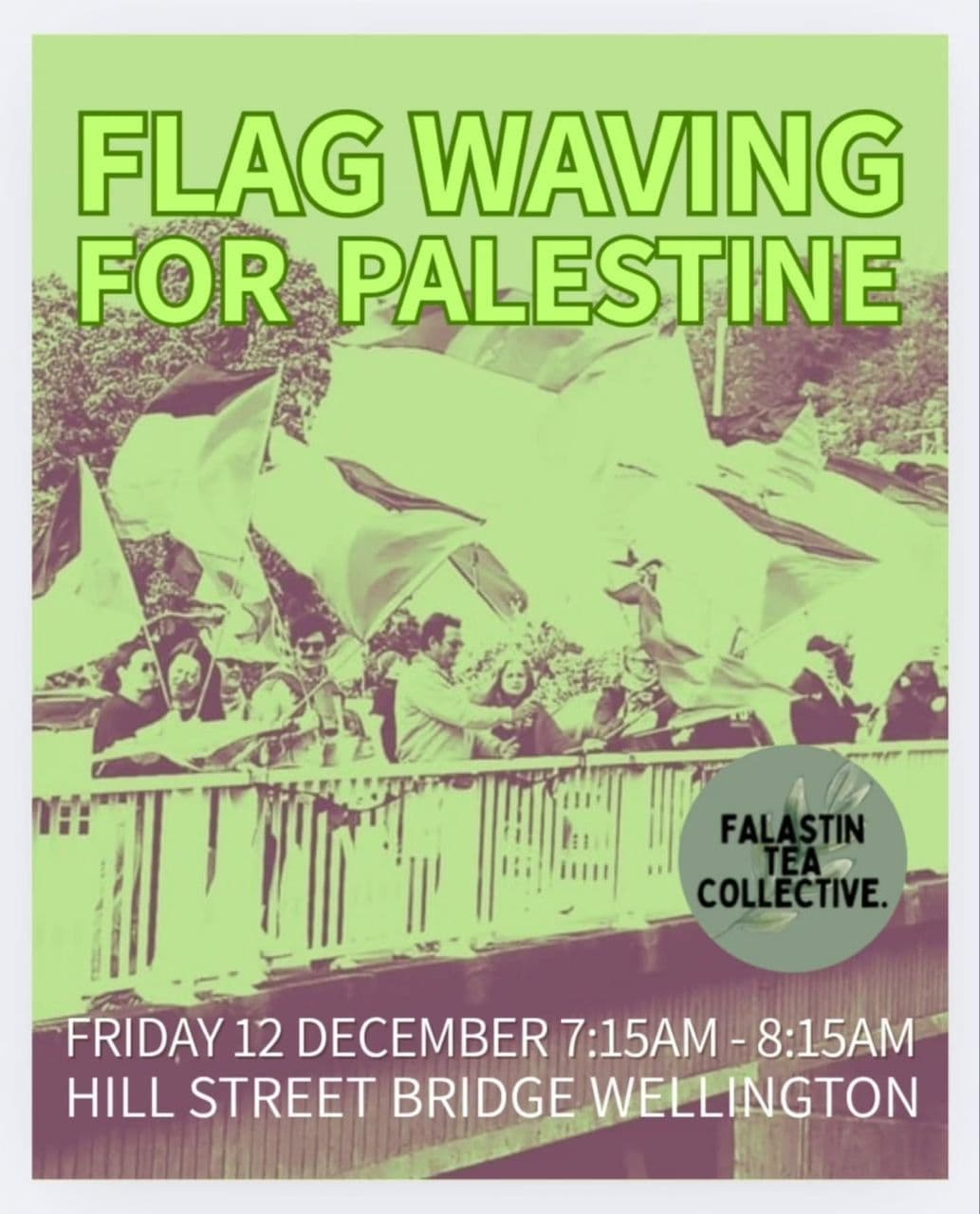 FLAG WAVING FOR PALESTINE