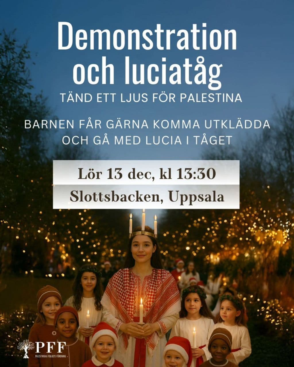 Demonstration och luciatäg