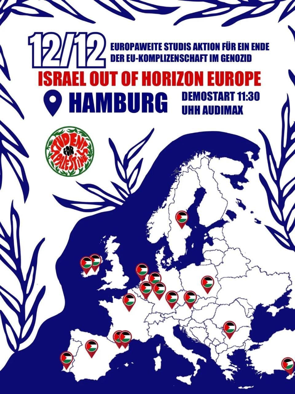ISRAEL OUT OF HORIZON EUROPE / Hamburg