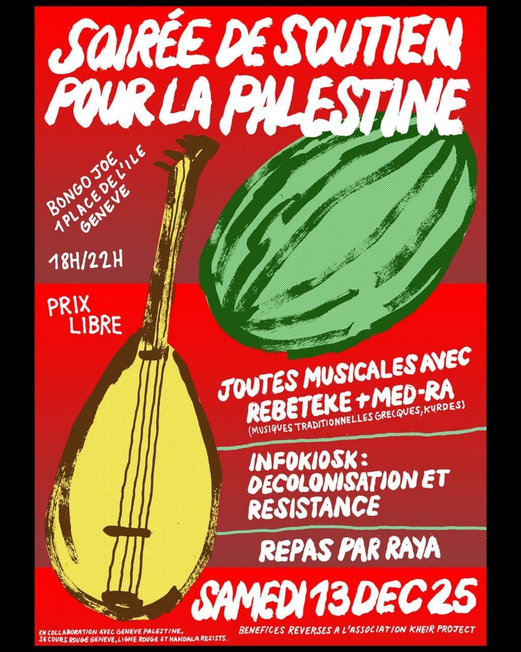 SOIRÉE DE SOUTIEN POUR LA PALESTINE
