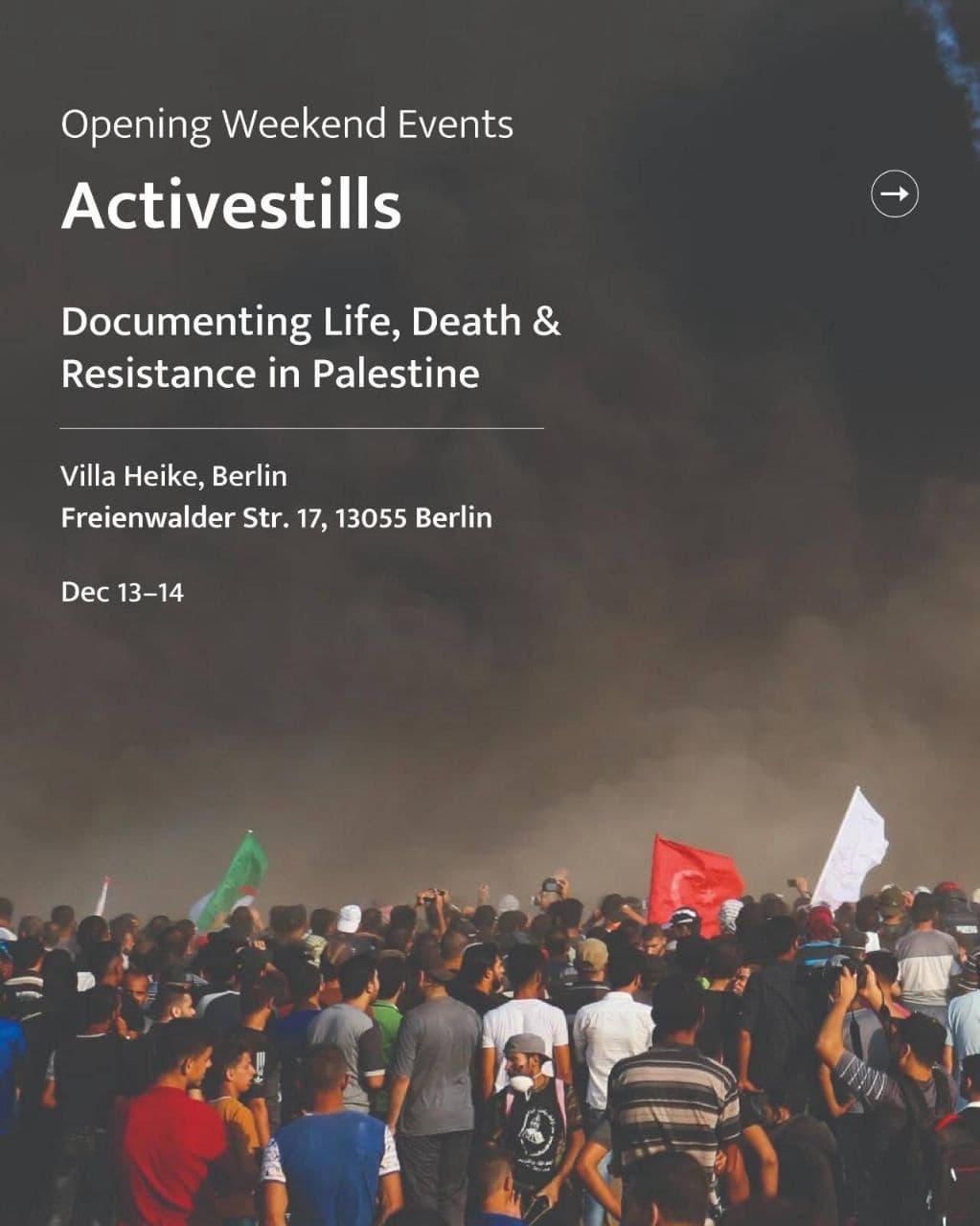 Opening Weekend Events Activestills