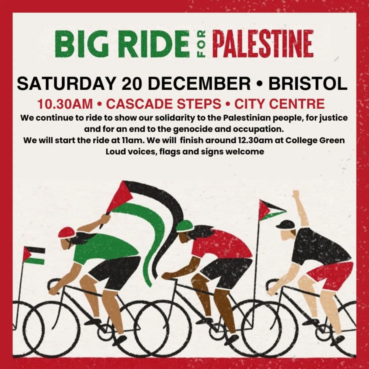 BIG RIDE FOR PALESTINE