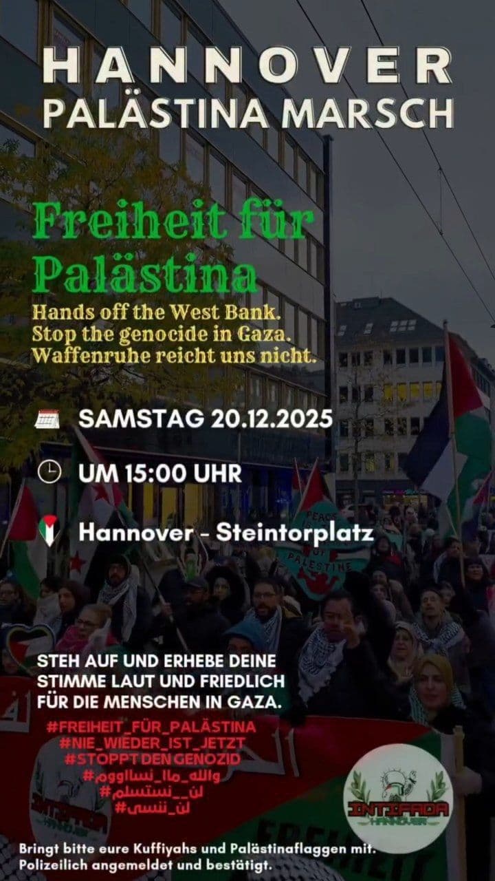 HANNOVER PALASTINA MARSCH