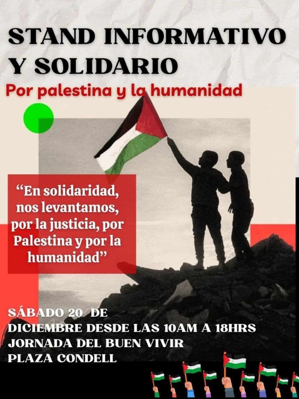 STAND INFORMATIVO Y SOLIDARIO