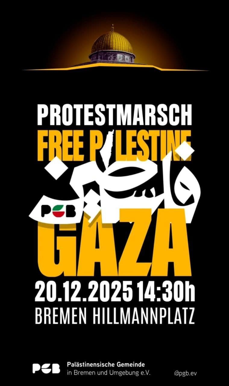PROTESTMARSCH FREE PALESTINE