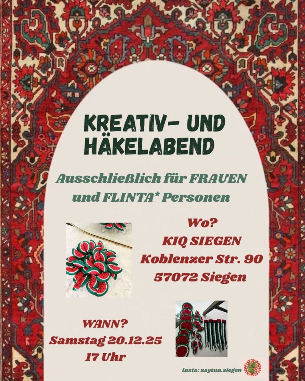 KREATIV - UND HÄKELABEND