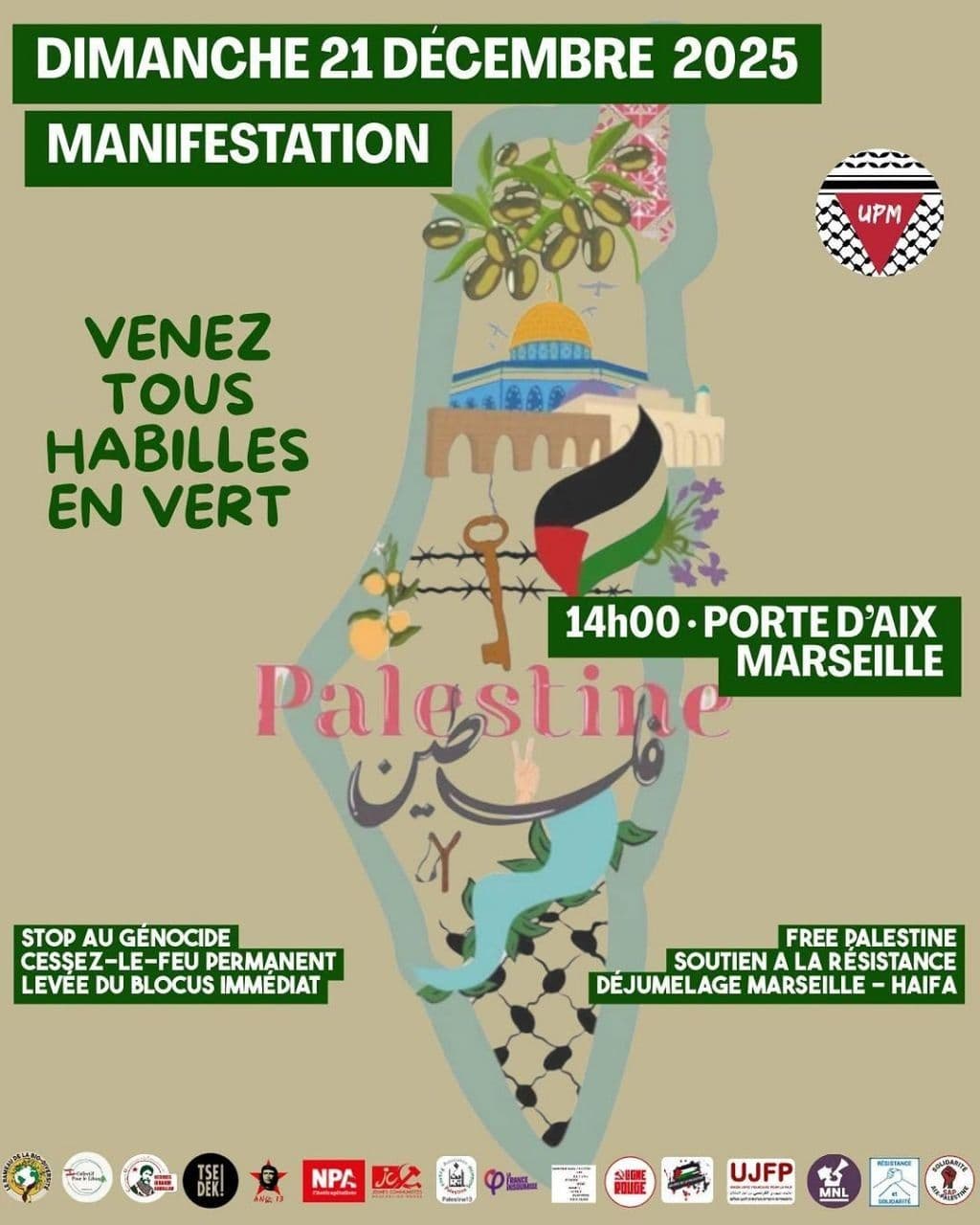 VENEZ TOUS HABILLES EN VERT