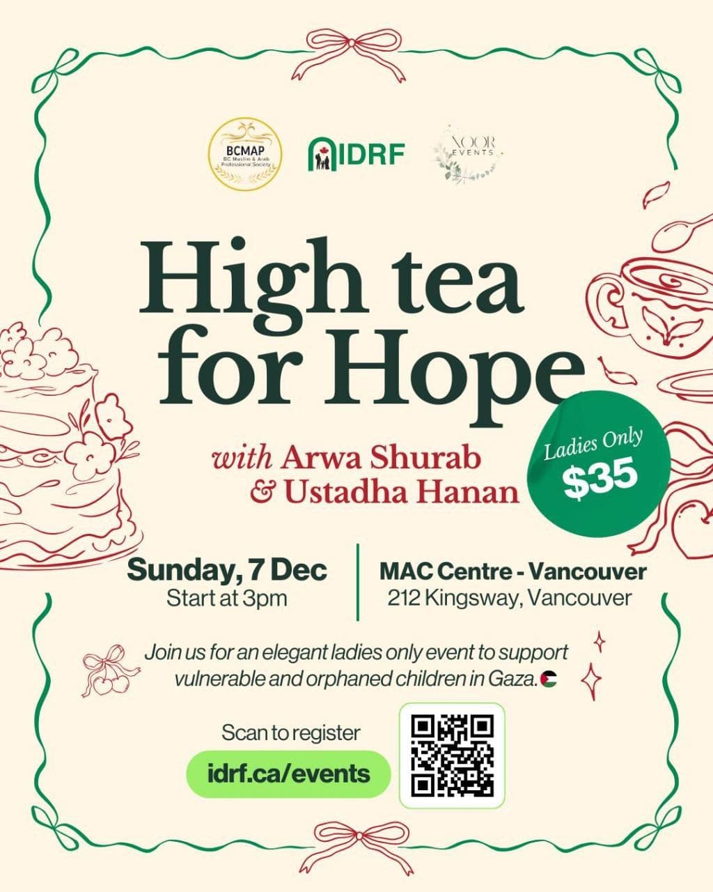 High tea for Hope