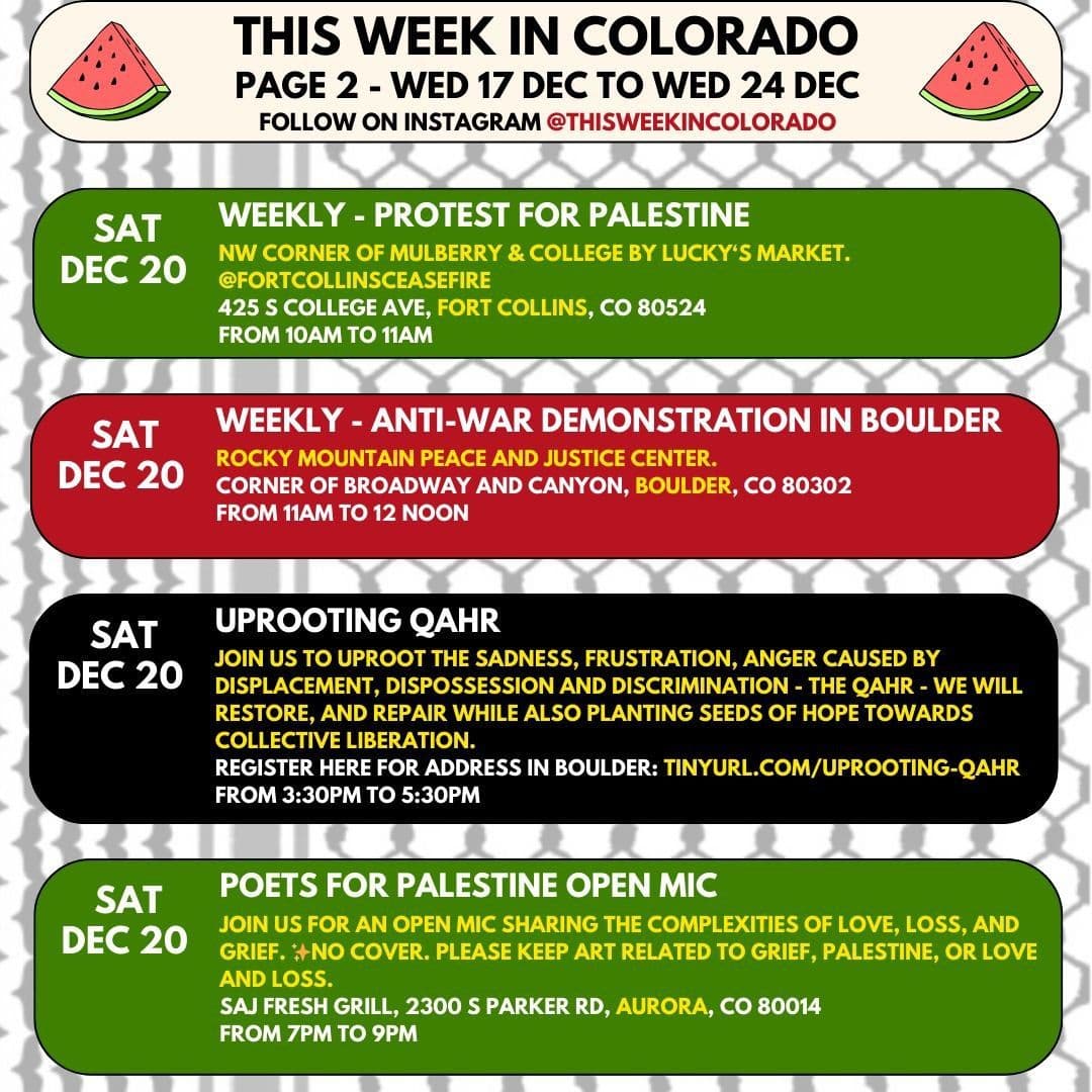 THIS WEEK IN COLORADO / Boulder