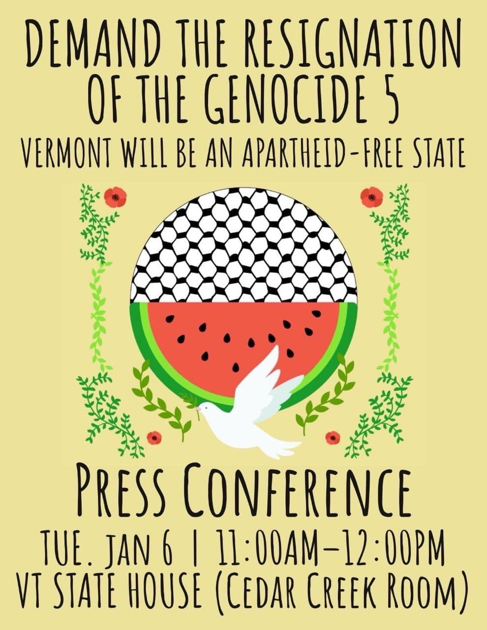 DEMAND THE RESIGNATION OF THE GENOCIDE 5