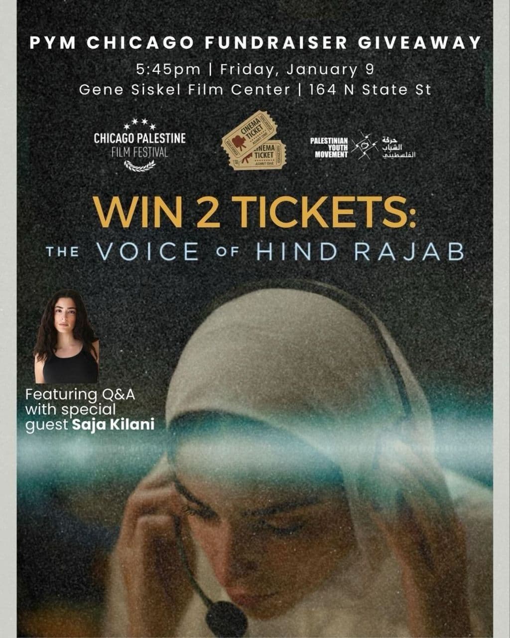 WIN 2 TICKETS: THE VOICE OF HIND RAJAB