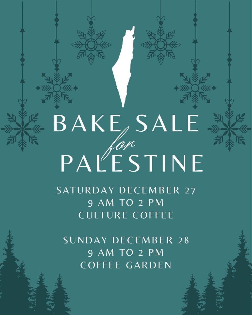 BAKE SALE FOR PALESTINE (28 December)